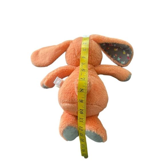 B Softies Kids Orange Happy Hues Coral Cutie Bunny Stuffed Animal Plush OS - Picture 7 of 10